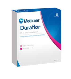 Medicom Duraflor 5% Sodium Fluoride Varnish Box 1011-Bg32 By Medicom 