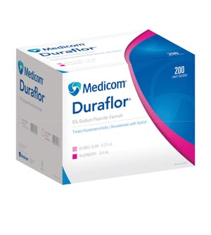 Medicom Duraflor 5% Sodium Fluoride Varnish Case 1011-Rb200 By Medicom 