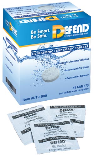 Mydent Defend Ultrasonic Enzymatic Tablets Box Ut-1000 By Mydent