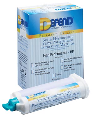 Mydent Defend Super Hydrophilic Vps Impression Material Case Vp-9003 By Mydent