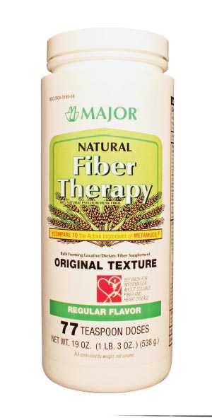Major Dietary Supplement Natural Fiber Therapy, 538gm, Regular Flavor, Compare t