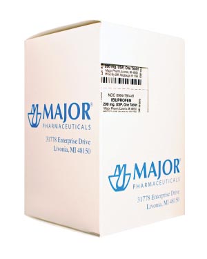 Major Analgesic Ibuprofen, 200mg, 100s, Compare to Motrin, 12/cs, NDC# 00904-79