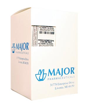 Major Iron Supplement Ferrous Gluconate Each 249946 By Major Pharmaceuticals