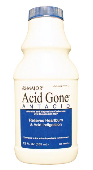 Major Antacid Acid Gone, Liquid, 12 oz, Compare to Gaviscon�, NDC# 00904-7727-