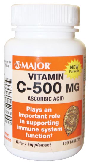 Major Vitamin C 500mg Each 700036 By Major Pharmaceuticals