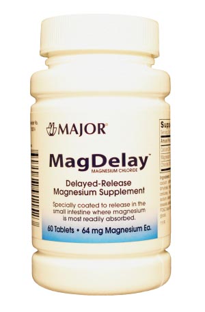 Major Mag-Delay, 64mg, Enteric Coated, 60s, Compare to Slow-Mag, NDC# 00904-791
