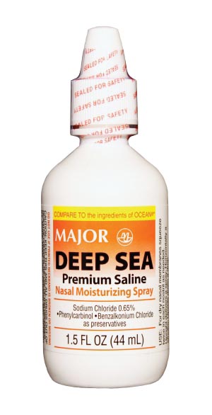 Major Deep Sea, 45mL, Compare to Ocean� Nasal Spray, NDC# 00904-3865-75  Nasal