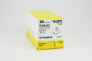CP Medical Plain Gut Absorbable Suture Box 612Pg By CP Medical 