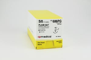 CP Medical Plain Gut Absorbable Suture Box 686Pg By CP Medical 