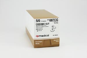 CP Medical Chromic Gut Natural Absorbable Suture Box 687Cg By CP Medical 