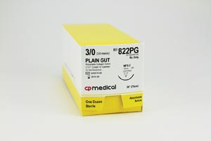 CP Medical Plain Gut Absorbable Suture Box 822Pg By CP Medical 