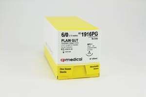 CP Medical Plain Gut Absorbable Suture Box 1916Pg By CP Medical 