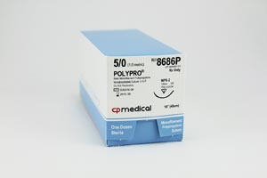 CP Medical Polypro� Non-Absorbable Suture Box 8686P By CP Medical 