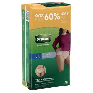 Kimberly-Clark Depend Night Defense Underwear for Women